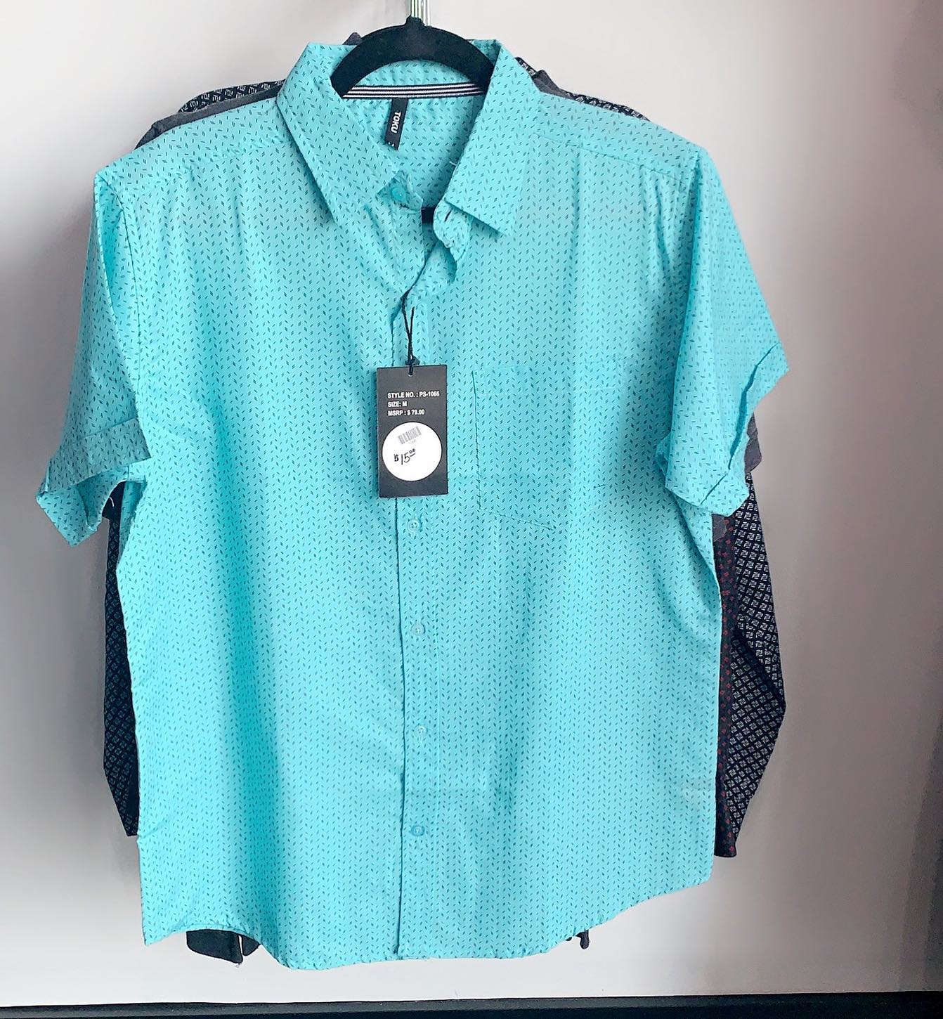 Men's Teal Button up