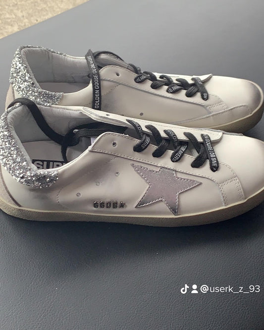 Silver/Glitter Superstar Sport Shoe